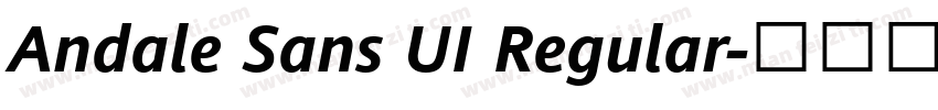 Andale Sans UI Regular字体转换